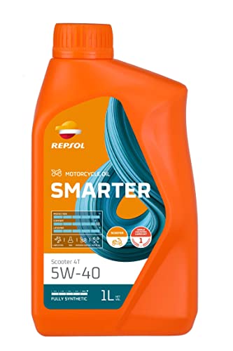 Repsol Olio Lubrificante Sintetico Per Scooter Smarter Scooter 4T 5W-40 1L