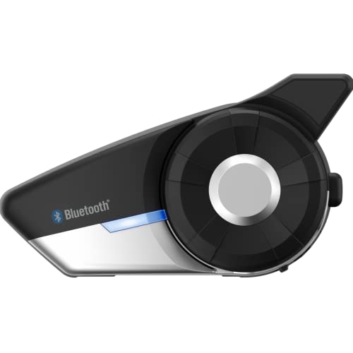Sena 20S Evo Auricolare Bluetooth Per Moto/Sistema Di Comunicazione Con Altoparlanti Hd, Confezione Doppia, Nero