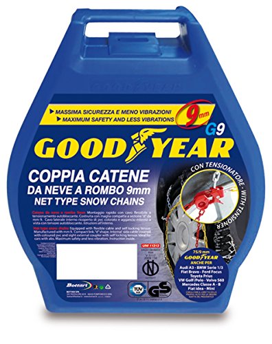 Goodyear 77905 "G9", Catene Neve Auto 9 Mm, Misura 070, Omologate Tuv E Gs Onorm