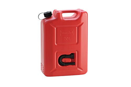 Hünersdorff Tanica Carburante Profi (Un) Da 20 Litri Colore Rosso,Omologazione Un,Hdpe,Accessori Neri