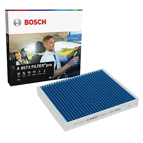 Bosch A8573 - Filtro Abitacolo Filter+Pro Efficace Contro Batteri, Gas Nocivi, Virus, Muffe, Particelle Di Polvere E Allergeni