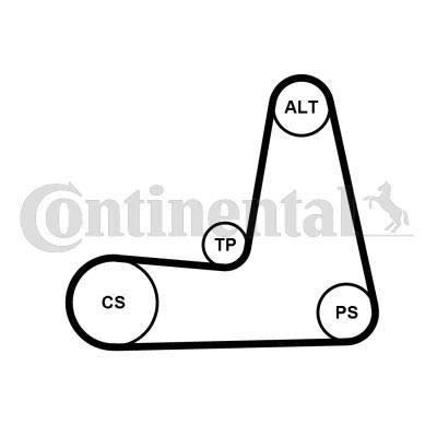 Cont Itech 5Pk1110 K1 Cinghia Trapezoidale Set