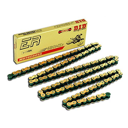 D.I.D Catena 420Nz3 (Gold & Black) - Lunghezza: 134 Maglie Con Giunto A Clip (Rj)