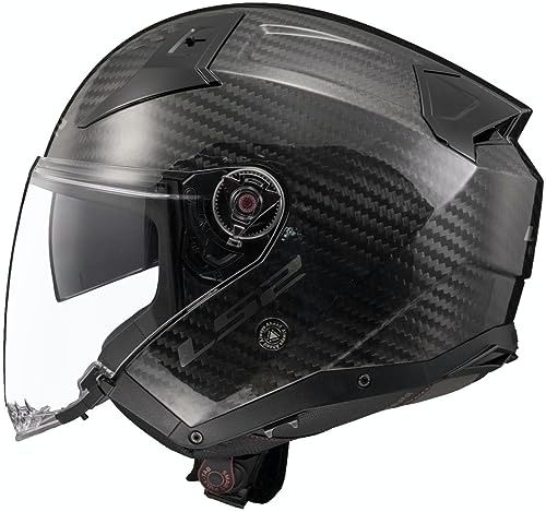 Ls2, Casco Moto Jet Infinity Ii Carbon Gloss Carbon, Xl