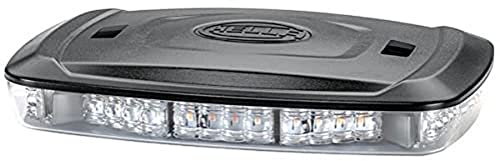 Hella 2Rl 014 566-121 Led-Spia Luminosa, Micro Lightbar, 12/24V, Giallo, Fissaggio Magnetico, Cavo 2500Mm, Montaggio, Esterno