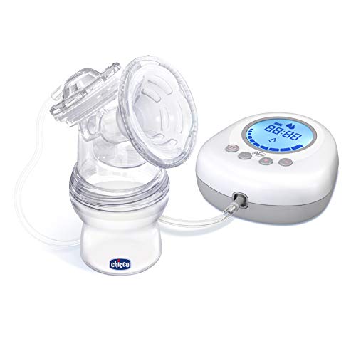 Chicco Naturally Me Tiralatte Elettrico Con Fasi Di Stimolazione Ed Estrazione, 10 Livelli Di Intensità, Confortevole E Veloce, Forma Ergonomica, Con