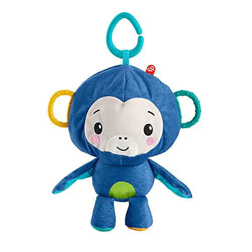 Fisher-Price Scimmietta-Palla Soffice, Peluche 2In1 Con Suoni E Massaggiagengive, Giocattolo Per Neonati 0+Mesi, Grr32
