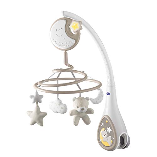 Chicco Next2Dreams Giostrina Neonato 3In1 Con Carillon Elettronico Per Culla E Lettino, Compatibile Con Culla Chicco Next2Me, Con Effetti Sonori, Proi
