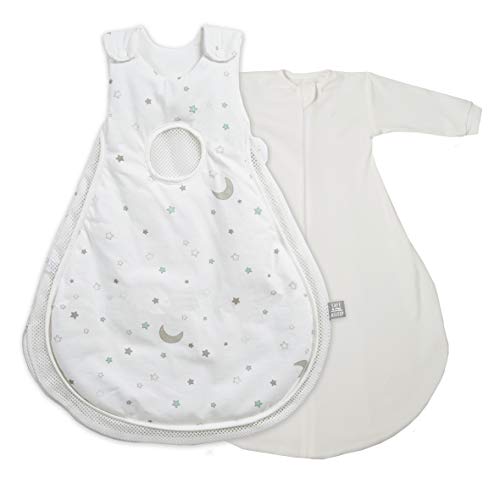 Roba Sacco Nanna Safe Asleep Air Plus E Sacco Pagliaccetto Sternenzauber, 62/68 Cm, Cotone Traspirante