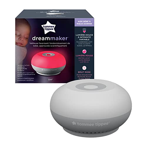 Aide Au Sommeil Pour Bébé Dreammaker De Tommee Tippee Prouvée Scientifiquement, Bruit Rose, Lumiere Rouge Et Capteur Intelligent Crysensor