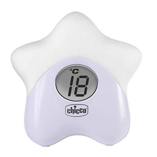 Chicco Luce Termometro Stella, Anti Buio, Bianco, 858 Cubic_Centimeters, 0.18 Kilograms, 1 Unità, 1