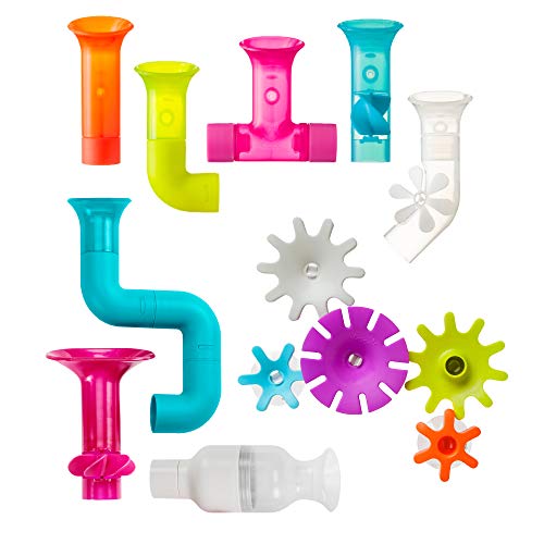 Boon Pipes Cogs Tubes Baby Bath Toy Bundle Bath Accessories For Babies And Toddlers Multicoloured Toddler Bath Toys For Boys And Girls Suitable For 1,