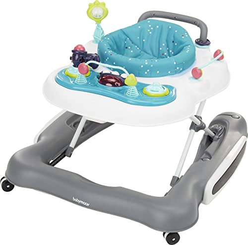 Babymoov: Girello 5 In 1 Evolutivo Primi Passi Regolabile In Altezza Compatto