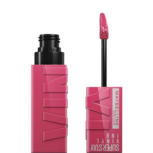 Maybelline New York Tinta Labbra A Lunga Tenuta Superstay Vinyl Ink, Per Un Effetto Vinilico Fino A 16H, Finish Luminoso E Senza Sbavature, Formula Ve