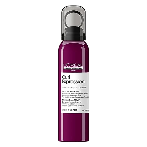 L'Oréal Professionnel Paris Spray Acceleratore Dell'Asciugatura, Per Ridurre I Tempi Di Asciugatura, Arricchito Con Glicerina, Urea H E Semi Di Ibisco