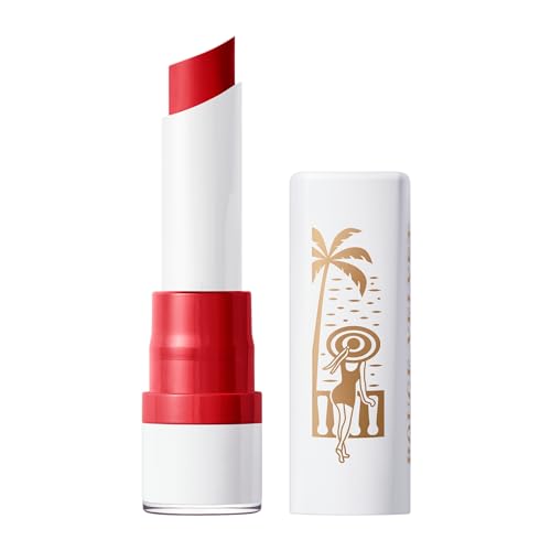 Bourjois Rouge Velvet The Lipstick, 08 - Rubi'S Cute, Collezione French Riviera, Rossetto Rosso Brillante, Formula Che Non Secca, Facile Da Applicare,