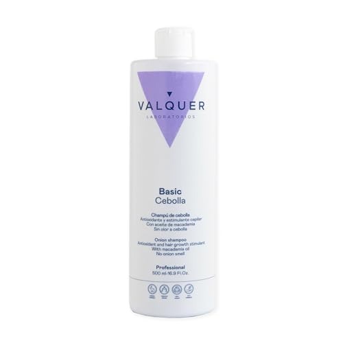 Valquer Laboratories Onion Shampoo Cura Riduzione Del Grasso Stimolante Per Capelli Antiossidanti Pulizia Tutti I Tipi Di Capelli Olio Di Macadamia Un