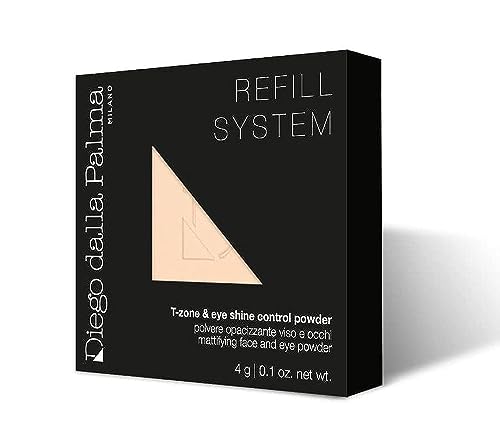 Diego Dalla Palma Refill T-Zone&Eye Shine Control Powder Polvere Opacizzante Viso Occhi 344 Trasparente