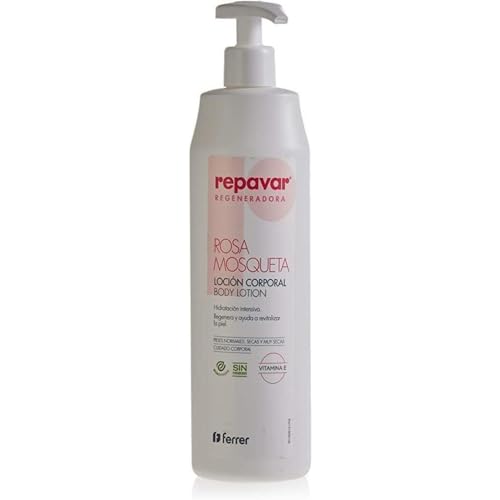 Repavar - Lozione Idratante Per Il Corpo - Formula Con Rosa Mosqueta E Vitamina E - Rigenera E Aiuta A Rivitalizzare La Pelle - Idratazione Dermica In