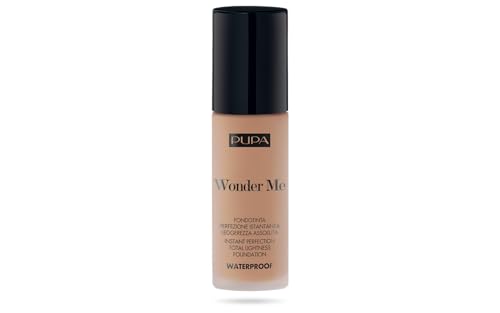 Pupa Fondotinta Fluido Waterproof Wonder Me (060 Biscuit Warm) - Fondotinta Perfezione Istantanea E Leggerezza Assoluta, Lunga Durata, Resiste All’Acq
