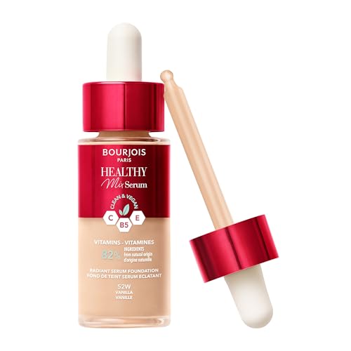 Bourjois Healthy Mix Clean Fondotinta Siero - 51.2W - Vaniglia Dorata, 30 Ml