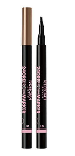 Deborah Milano - 24 Ore Brow Marker, 01 Blonde, Penna Sopracciglia Effetto Microblading A Lunga Tenuta, Delinea E Riempie Le Sopracciglia, 0.8 Gr