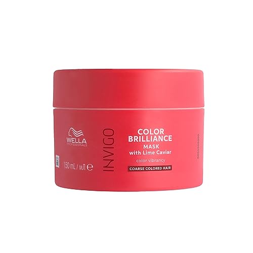 Wella Professionals Invigo Color Brilliance Maschera Capelli, Colore Protetto E Luminoso Per Capelli Spessi, Con Vitamina E 150 Ml