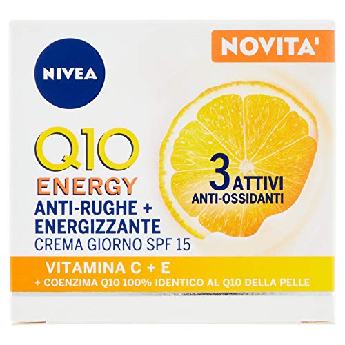 Nivea Q10 Plusc Antirughe Energizzante Crema Giorno Viso Spf 15, 50 Ml