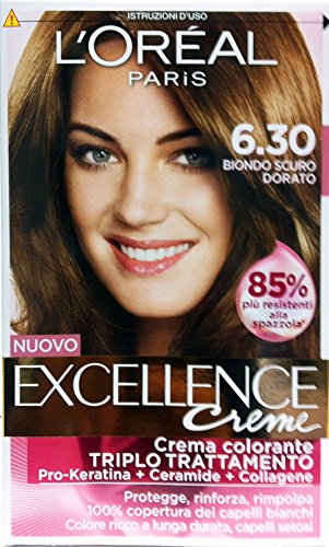 Excellence Crema Colorante Biondo Scuro Dorato 6,30 40 Ml