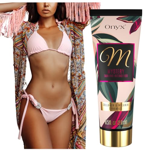 Onyx Mystery Crema Intensificatrice Per Lettini Solari - Lozione Abbronzante Con Complesso Di Melanina E Collagene Per Donne