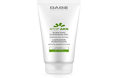 Laboratorios Babé - Stop Akn Limpiador Facial Purificante 200 Ml, Tratamiento Acné, Piel Grasa, Seborregulador, Matificante, Limpieza E Higiene Facial