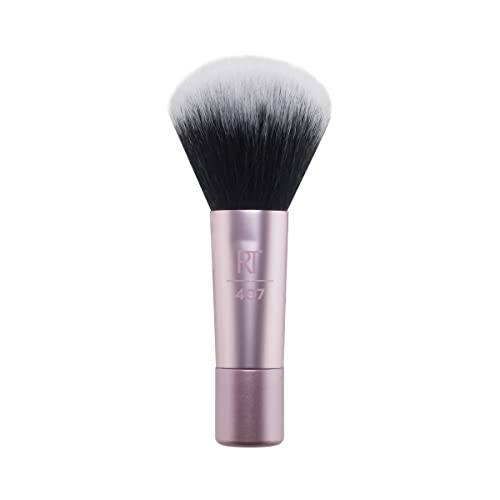 Real Techniques Mini Pennello Da Trucco Multiuso , Per Fard, Bronzer E Cipria, Pennello Per Il Viso Con Setole Sintetiche Tagliate Su Misura, 1 Confez