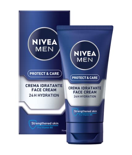 Nivea Men Protect & Care Crema Idratante Uomo, Idrata E Protegge La Pelle, 75 Ml