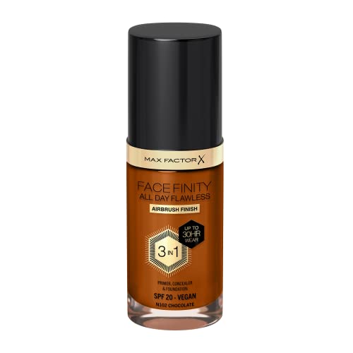 Max Factor Facefinity All Day Flawless 3 In 1 Foundation 102 Cioccolato 30Ml
