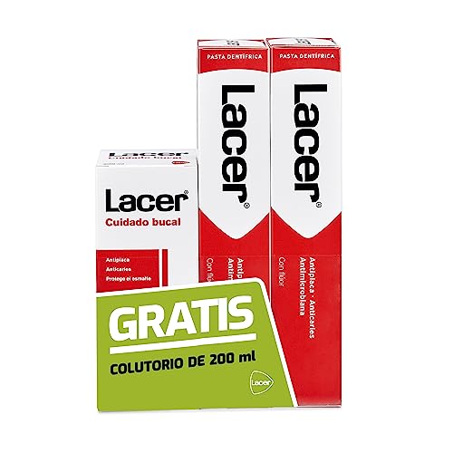 Lacer Duplo Antiplaque-Anticaries Dentifricio, Collutorio - 325 Ml