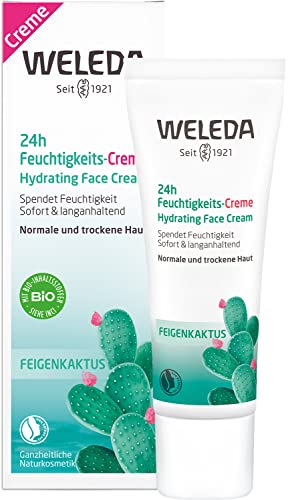 Weleda Crema Viso Idratante 24H Opuntia, Crema Idratante E Di Rapido Assorbimento, Non Comedogena. Per Profili Di Pelle Da Normale A Secca. (1X30 Ml)
