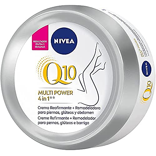 Nivea Q10 Multi Power 4In1 Crema Reafirmante + Remodeladora (1 X 300 Ml), Crema Corporal Con Coenzima Q10, Crema Hidratante Corporal Para Piernas, Glú