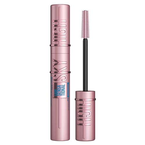 Maybelline New York Mascara Waterproof Ciglia Sensazionali Sky High, Volumizzante E Allungante, Definisce, Incurva E Moltiplica, Nero, 6 Ml
