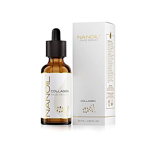 Siero Viso Al Collagene Nanoil Collagen Face Serum 50Ml - Siero Levigante, Rimpolpante E Ringiovanente Ricco Di Collagene