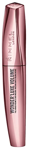 Rimmel London Mascara Volumizzante Wonder'Luxe Con Oli Preziosi, Trattamento Rinforzante Ciglia, 11 Ml, Nero