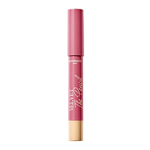 Bourjois, Velvet The Pencil, Rossetto Twistable Vellutato, Formula Transferproof, 02 Amou-Rose