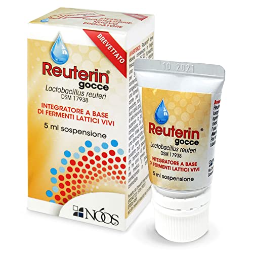 Nóos - Reuterin Gocce: A Base Di Fermenti Lattici Vivi - Tubetto Da 5 Ml - Favorisce L’Equilibrio Della Flora Batterica Intestinale