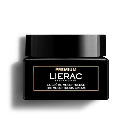 Lierac Premium Voluptueuse Crema Viso Anti Età, Nutriente Tonificante Con Acido Ialuronico E Niacinamide, Per Pelle Secca, Formato 50 Ml