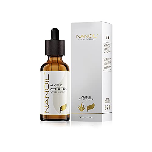 Siero Viso Con Aloe Vera E Tè Bianco Nanoil Aloe & White Tea Face Serum 50Ml - Siero Viso Nutriente, Rivitalizzante, Antiossidante
