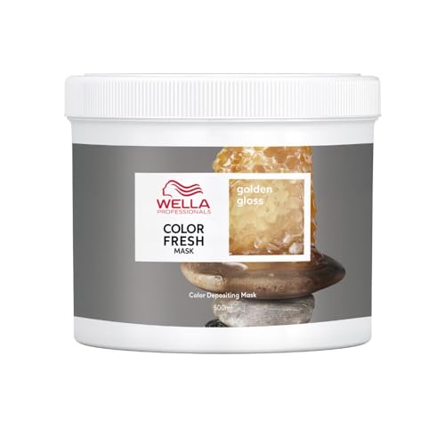 Wella Professionals Color Fresh Masks Golden Gloss Mask, Maschera Colorata Capelli, Tintura Semipermanente, Trattamento Rinfrescante Colore Temporaneo