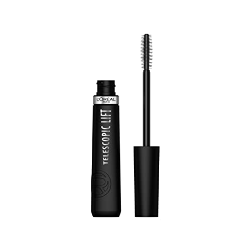 L'Oréal Paris Mascara Telescopic Lift, 5Mm Di Lunghezza Per Le Tue Ciglia, Volumizza, Solleva, Waterproof, Lunga Tenuta 36H