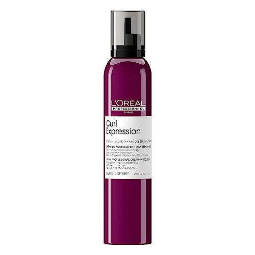 L'Oréal Professionnel Schiuma Definitiva Per Capelli Ondulati E Ricci, Serie Expert, Curl Expression 10 In 1, 250 Ml