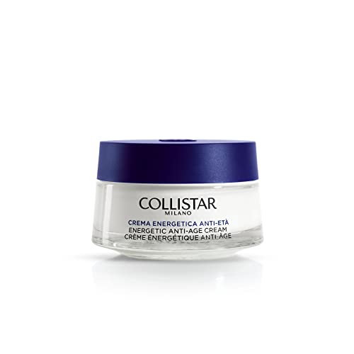Collistar Crema Energetica Anti-Età Per Viso E Collo, Azione Antirughe, Idratante E Di Rinnovo Cellulare, Con Estratto Di Uva Rossa Aglianico, Contras