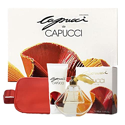 Cofanetto Capucci De Capucci - Eau De Parfum 100 Ml + Shower Gel 100 Ml + Borsello Beige