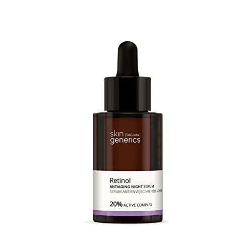 Skin Generics - Siero Anti-Invecchiamento Con Retinolo E Vitamina C - 30 Ml - Ideale Per Pelli Mature - Favorisce La Produzione Di Collagene - Illumin